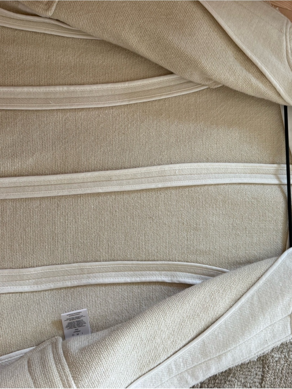 IRO Anglet Ecru Frayed Wool-Blend Jacket – Size 38/M - Picture 5 of 7